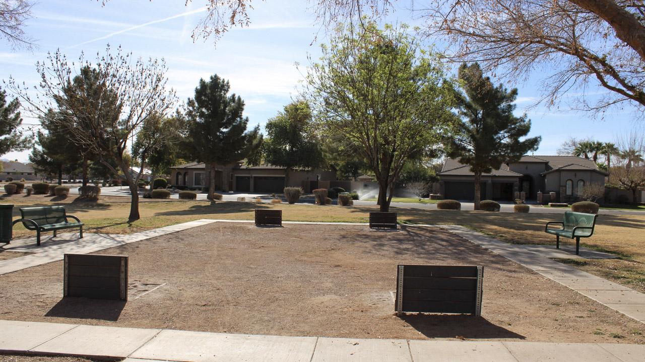 Horseshoe pit at Pinelake Park