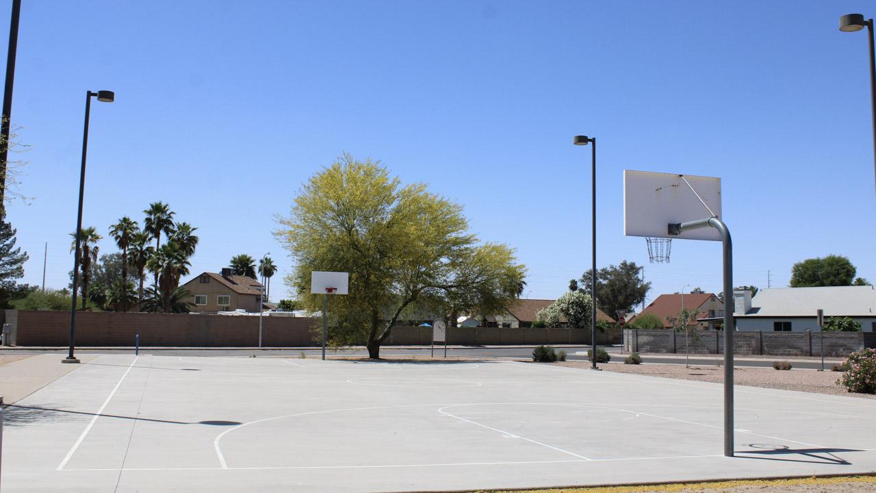 Basketball court at Price Park