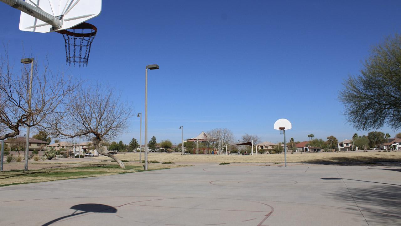 Basketball court at Quail Haven Park