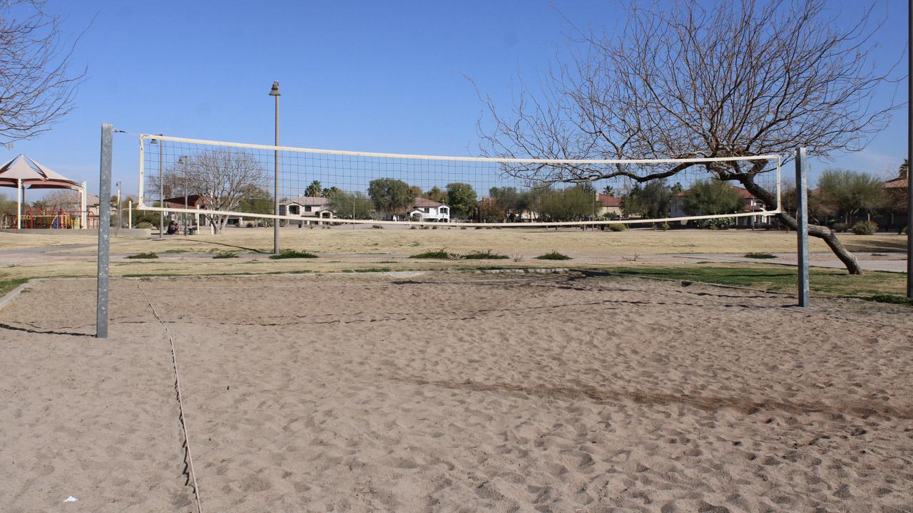 Sand volleyball court at Quail Haven Park