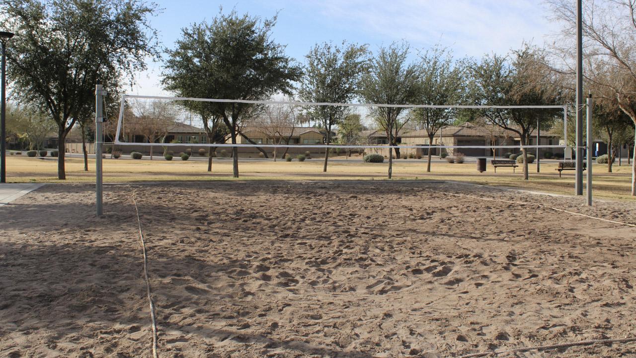 Sand volleyball court at Roadrunner Park