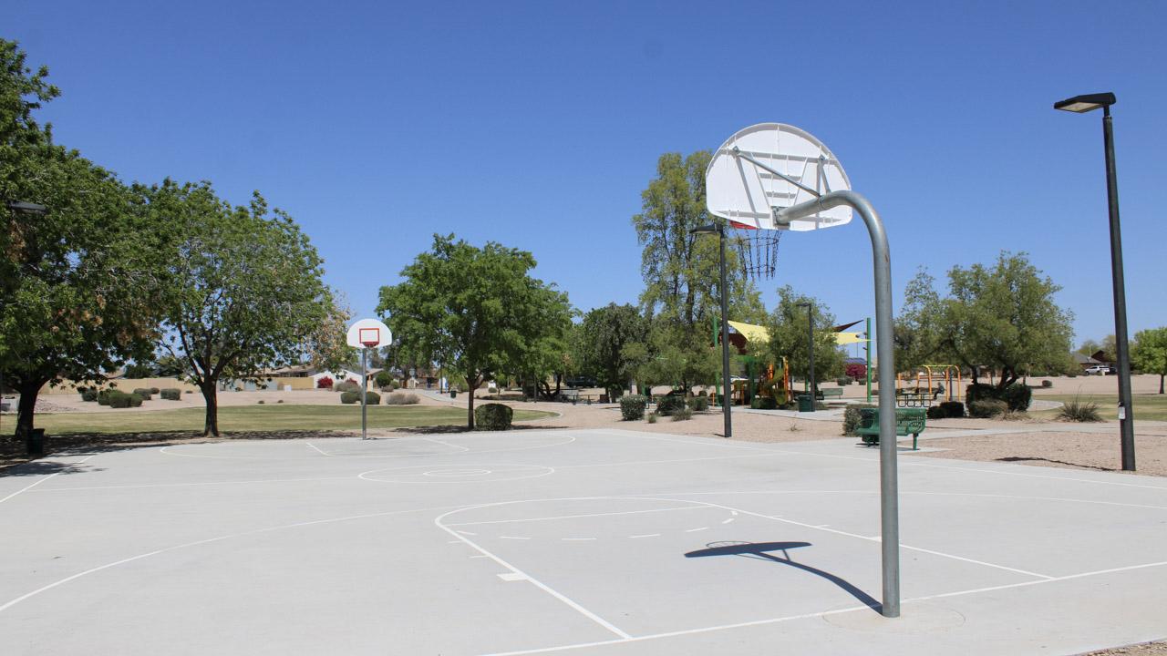 Basketball court at San Tan Park