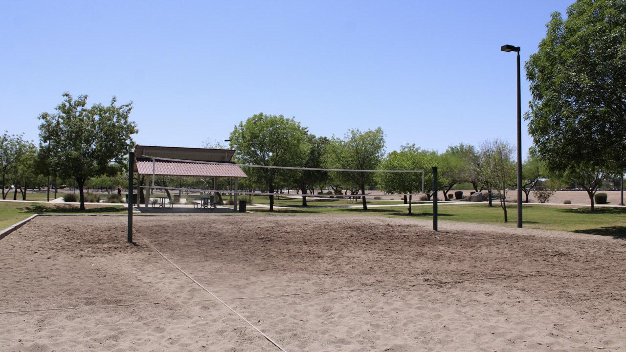 Sand Volleyball Court At Tibshraeny Park