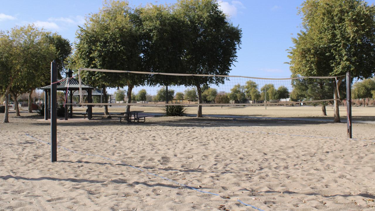 Sand Volleyball Court At Valencia Park