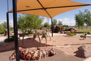 Critter-themed play area in Playtopia