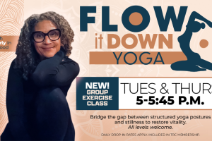 Flow it down yoga, new group exercise class