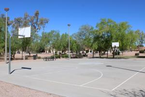 Basketball court at Amberwood Park