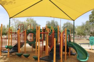 Playground slides and climbing steps