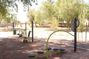 Fitness equipment at Brooks Crossing Park