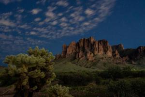 Lost Dutchman desert at night