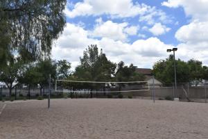 Sand volleyball court at Desert Oasis Park