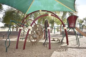 Playground climbing hoops at Dobson Park