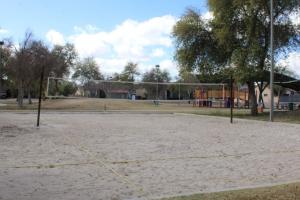 Sand volleyball court at Fox Crossing Park