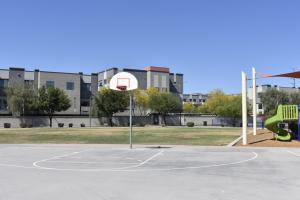 Half basketball court at Harris Park