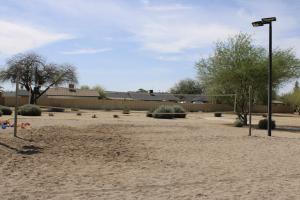 Sand volleyball court at Harter Park