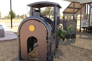 Train play area at Homestead North Park