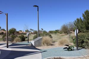 Outdoor fitness equipment at Homestead South Park