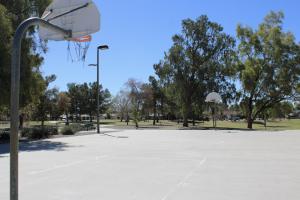 Basketball court at Hoopes Park
