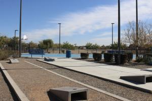 Cornhole area at Lantana Ranch Park