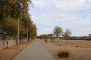 Walking Trail At Los Arboles Park