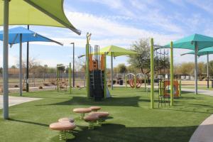 Play structure at Meadowbrook Park