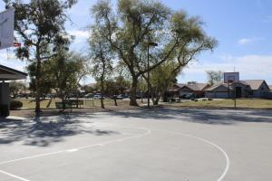 Basketball court at Mountain View Park