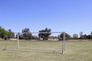 Soccer goals at Pima Park