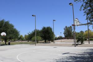 Basketball courts at San Marcos Park