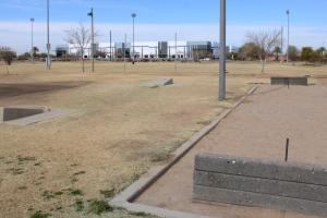 Horseshoe And Cornhole Pits At Tumbleweed Park
