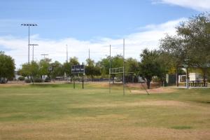 Sports Field With Soccer Goal At Tumbleweed Park