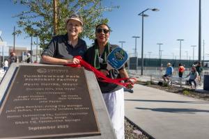 tumbleweed pickleball ribbon cutting