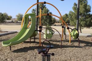 Play Structure With Slide At Valencia Park