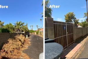 Debris in Alley: Before and After