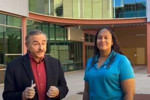 Vice Mayor Orlando and Recreation Superintendent Erika Berry