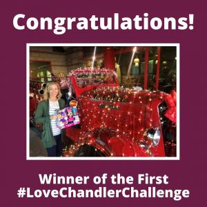 Winner of the first #LoveChandlerChallenge Kara B. Winner of the first #LoveChandlerChallenge Kara B.