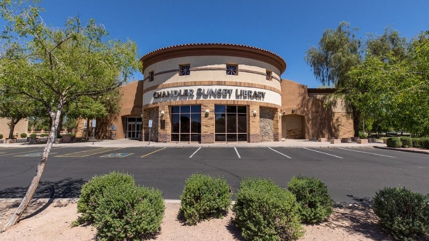 Chandler Public Library Sunset