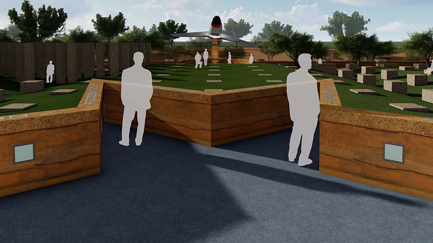 Rendering from upper level of the Field of Honor