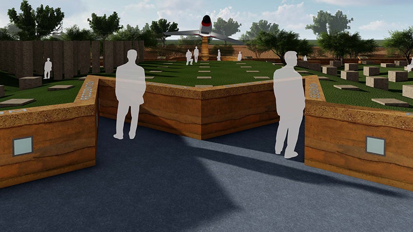 Rendering of a full view of the Field of Honor